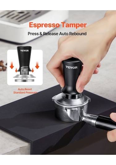 Kahve Dağıtıcısı-vevor-53 Mm-yaylı Kahve Presi-barista İçin Espr Tamper-kaymaz Alaşımlı Saplı Diğer