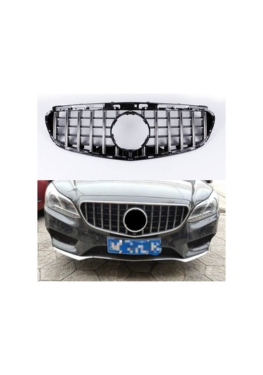 Mercedes W212 Gtr Ön Panjur Izgara Seti Krom-siyah 2013-2016 Aras