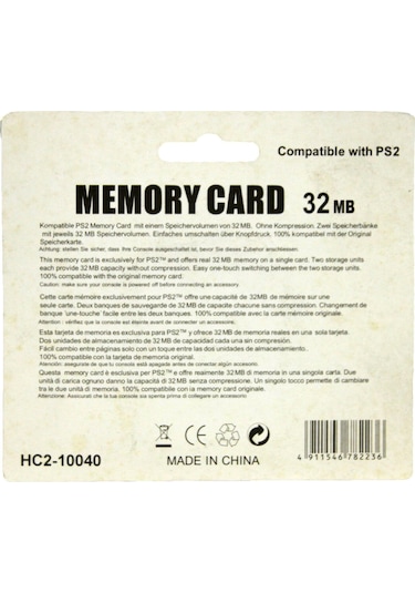 Ps2 32Mb Memory Card Playstation 2 32 Mb Hafıza Kartı