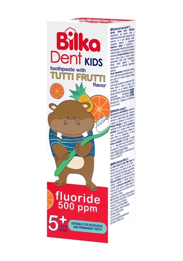 BilkaDent Kids 5+ Yaş Tutti Frutti Aromalı Çocuk Diş Macunu 75 ML