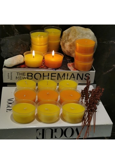 İv Candles Citronella Sineksavar Sarı Kapsul Mum