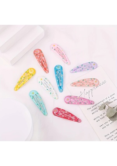 Willowhaven 10 Adet Karışık Gökkuşağı Ombre Kurdele Saç Tokası, Şık Kızlar İçin Saç Aksesuarı Karışık