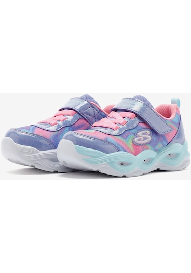 Skechers Twisty Glow - Sorbet Swirl Küçük Kız Çocuk Mavi Spor Ayakkabı 303716n Pwmt Mavi