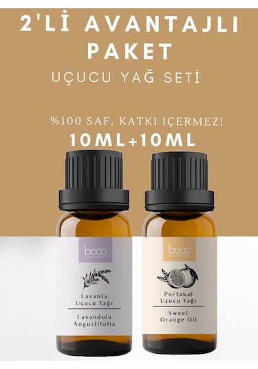 Boco Born In Cosmetics Lavanta + Portakal Saf Aromaterapi Uçucu Yağı 2 x 10 ML