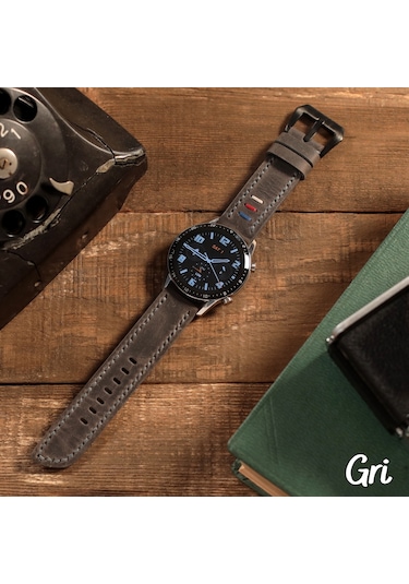 Vagave Huawei Watch Hakiki Deri Kordon Gt,-Gt2-Gt3-Gt3 ,20mm-22mm