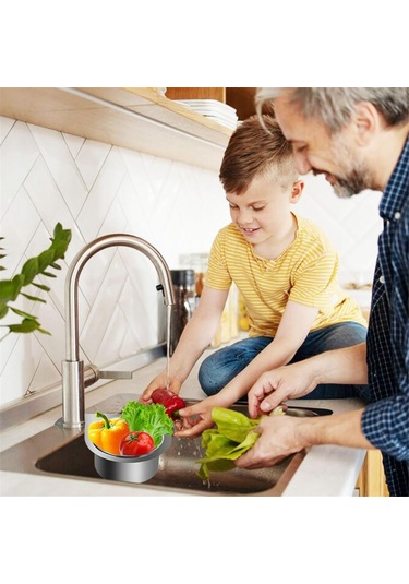 Çok Fonksiyonlu Drenaj Sepeti, Swan Lavabo Süzgeç Sepeti GÜMÜŞ Çok Renkli