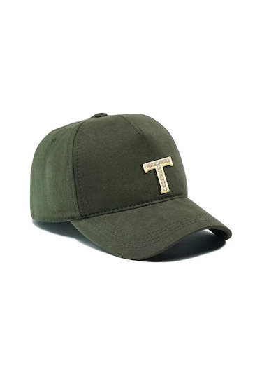 Twingold İsme Özel Gabardin Kep Şapka - Ab01005 - Koyu Haki Koyu Haki