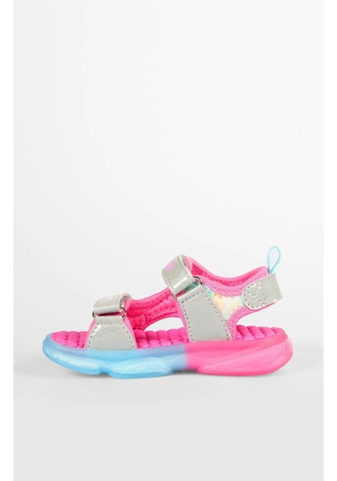 Vicco Can Kız Çocuk Fuşya Işıklı Phylon Sandalet Fuşya