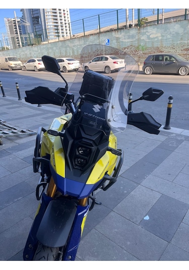 Suzuki Vstrom 800 Uzun Ön Cam Açık Füme 47cm 4mm Zeus