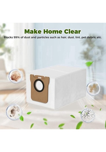 Junzhuodianpu Jonr P20 Pro Robot Süpürge Aksesuar Seti 15 Parça : Ana Fırça, Yan Fırça, Paspas, Toz Torbası A