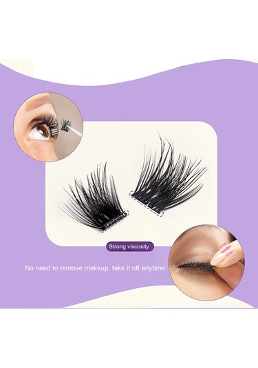 Padalink Mj11-04 5d El Yapımı升级li Otomatik Yapışkanlı Tek Kümelik Kirpik Seti - 10mm+12mm+14mm+16mm, Yoğun立体 Doğal Görünüm, Zaman Kazandıran Uygulama Gümüş