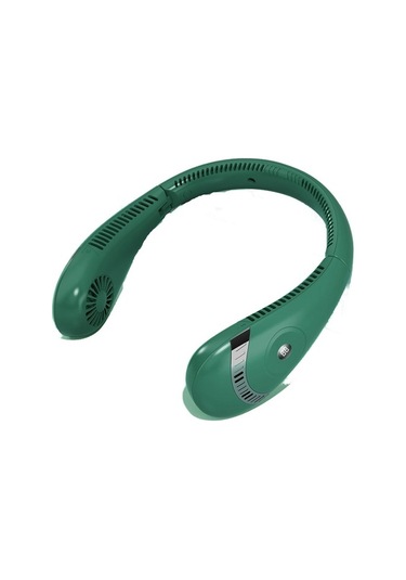 Enjoy Homee Katlanabilir Asılı Boyun Fanı Asılı Boyun Taşınabilir Yapraksız Küçük Fan 3610 Yeşil