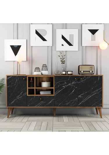 Napoli Konsol - Siyah Mermer