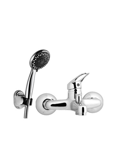 Banyo Bataryası Ve Mafsallı Duş Takımı Krom