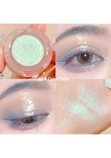 Patates Doku Glitter Göz Farı Paleti Sedefli Elmas Monokrom Fosforlu Toz Parlak 05 C01