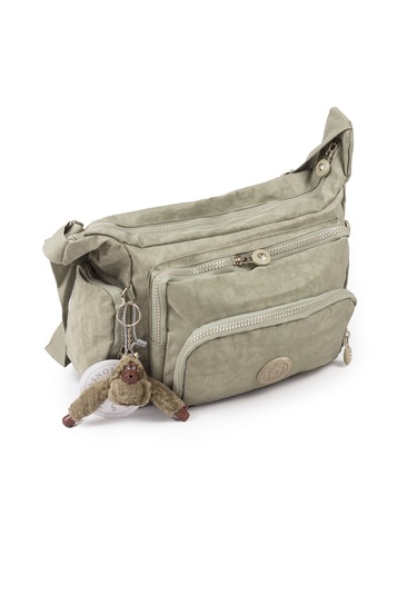 Krinkıl / Klinkır Su Geçirmez Kumaş Çok Gözlü Çapraz Kol Ve Omuz Postacı Çantası 116g Bej