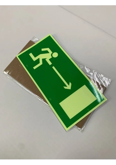Zelenyj Perec Fotolüminesan Yangın Güvenliği İşareti E03 226516749