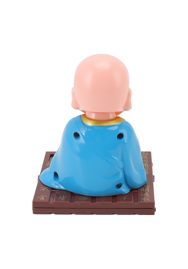 Geeroyoo Güneş Enerjili Otomatik Kafa Sallayan Fenerci Fişekçi, Ev Ofis Araba Dekorasyonu, Şans Ve Mutluluk Dilekleri, Plastik Materyal, Hediye Paketi