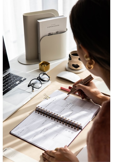 2026 A5 Spiralli Haftalık Ajanda 12 Aylık - Kolaj Kolaj