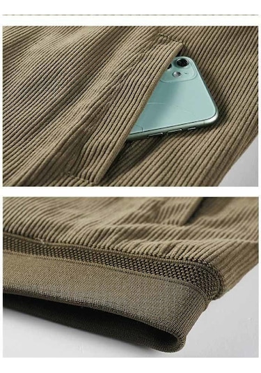 Erkek Kışlık İş Kıyafeti Bol Üst Kalın Ceket Kahverengi