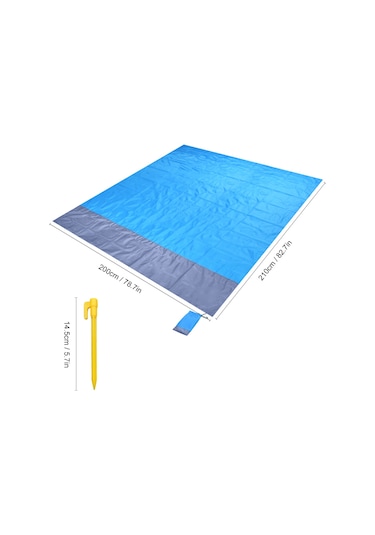 Xiyyadms Military Yeşili + Gri 200x210cm Dış Mekan Çadır Tenteği: Su Geçirmez, Yırtılmaya Dayanıklı Piknik, Plaj Ve Kamp Battaniyesi Yeşil - Gri