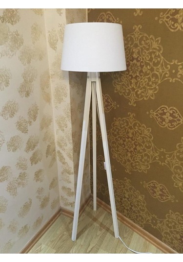 3 Ayaklı Lambader Beyaz Ly642