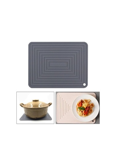 Pazly Tutucu Suntek Su Mat Kurutma Güveç Gri Geçirmez Bulaşık Rf Gri