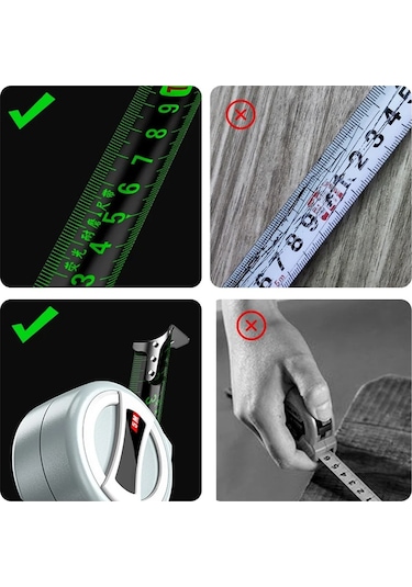 5mx19mm-color1-yüksek Hassasiyetli Metrik Mezura 3 5 7.5 10 Metre Hassas Ve Dayanıklı Ölçüm Cetveli Mezura Hassas