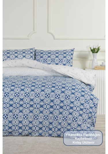 Elart Lena Nevresim Takımı Çift Kişilik Lastikli Çarşaf 200x220 Cm Renksiz