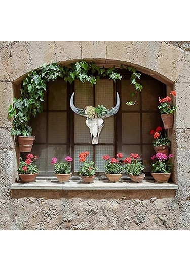 Bull Tau Reçine Duvar Dekorasyonu, Ev Ofis Dekorasyonları İçin 3d Hayvanları Simüle Edinstyle2283