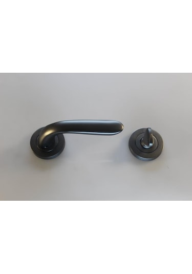 Bora Wc Antrasit Rozetli Kapı Kolu