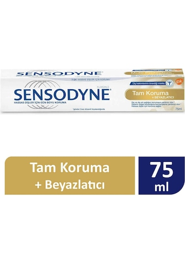 Sensodyne Tam Koruma + Beyazlatıcı Diş Macunu 75 ML x 2