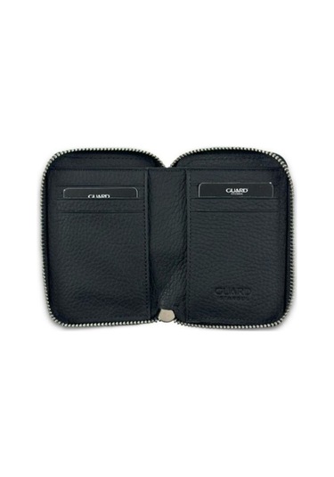 3064 Model Gerçek Deri Cüzdan Siyah Renk Çok Renkli