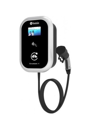 Bemis 22kw Trifaze Araç Şarj Cihazı 5 Mt Kablolu Ekranlı Kablo Ucu Prizli Model 2 Charger Plus Bev-1532-2354