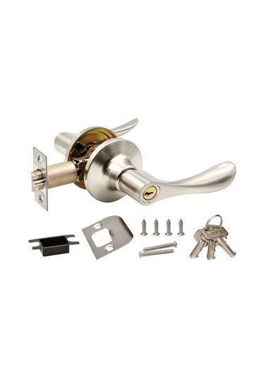 Loid Duvar Arası Kapı Kilidi Gümüş Kilit/fiksatör Anahtarlı 445306314