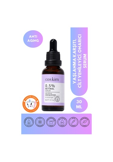 %0.5 Retinol Bakım Serumu 30 Ml