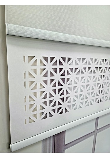 Bbb Çift Mekanizmalı Lazer Kesim Tül Ve Stor Perde Mlt1045