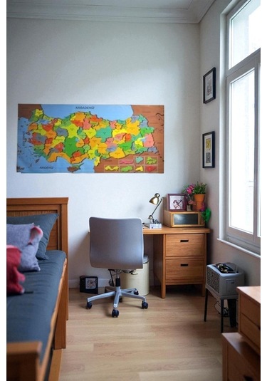 Renkli Türkiye Haritası Duvar Stickerı