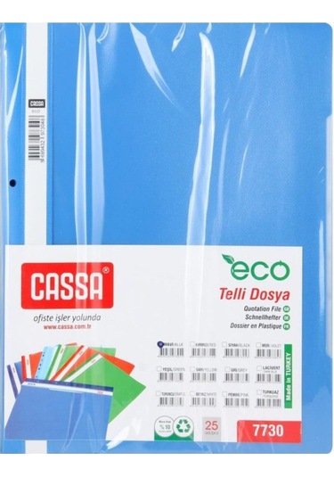 Cassa 7730 Mavi Telli Dosya 50'li Paket
