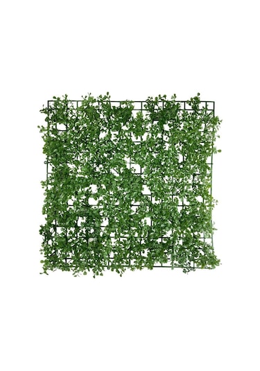 Yapay Çiçek Duvar Kaplama Panel Şimşir Tabaka 50x50Cm Dik Duvar U