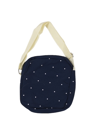 Kore Rahat Kadın Kanvas Tiki Tarzı Okul Genç Kızlar için Kompozit Sırt Çantası 3'lü Set Koyu Mavi Çok Renkli