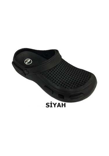 Akınal 087Ortopedik Sabo Terlik Doktor Hemşire Hastane Terliği Siyah