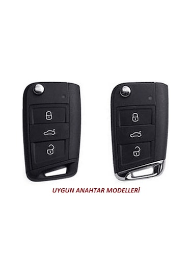 Volkswagen Polo Uyumlu Golf Uyumlu7 Passat Uyumlu Tiguan Silikon Anahtar Kılıf Seti