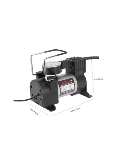 Lastik Şişman Hava Kompresörü Otomatik Kapatma Özelliği Ve Led Işığı İle Araba Ve Motosiklet Lastikleri İçin Yüksek Basınçlı Metal Pompa