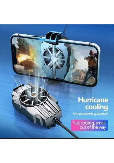 G6 Klipsli Cep Telefon Soğutma Fanı Radyatör Soğutucu Kablolu