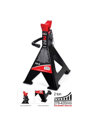 Dht 2 Ton Kriko Standı (1 Çift) D12010002 Araba Sehpası