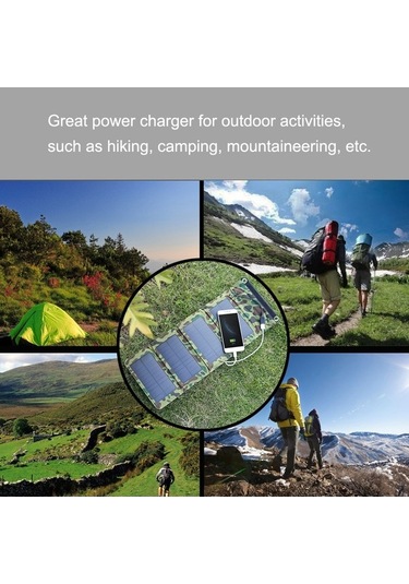 Besthome1 7w Güneş Enerjili Çok Fonksiyonlu Çevre Paketi - Dışarıda Telefon Ve Cihazları Şarj Edin - Taşınabilir, Sulu Dayanıkl