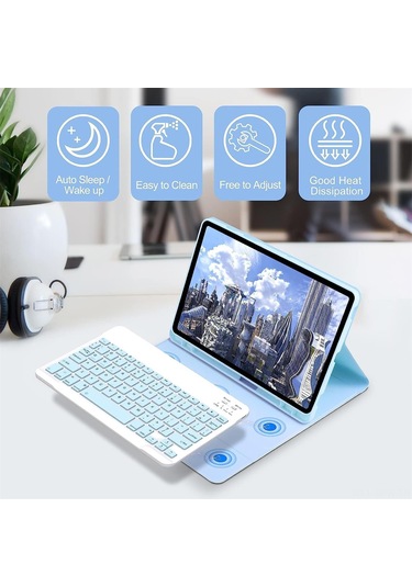 Maiyame "tab S9 Kılıf + Bluetooth Klavye - 80 Gün Bekleme, 60 Saat Kullanım, Su Geçirmez" Optik