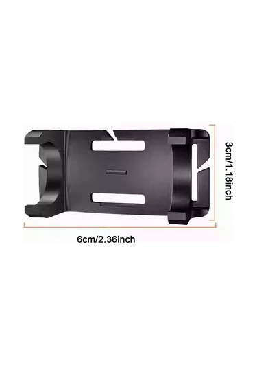 Homyl Far Braketi Çok Fonksiyonlu Tutucu Koşu Açık Hava 6x3cm Siyah