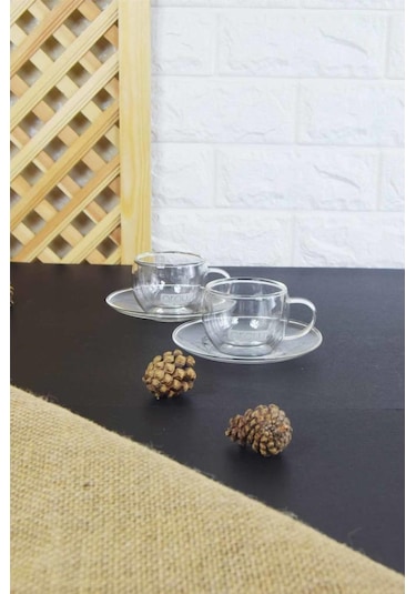 Arow Çift Cidarlı Kahve Takımı 2 Kişilik Tr-1692